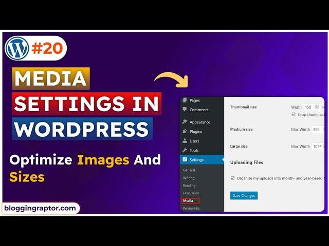 WordPress Media Settings Tutorial | WordPress Course