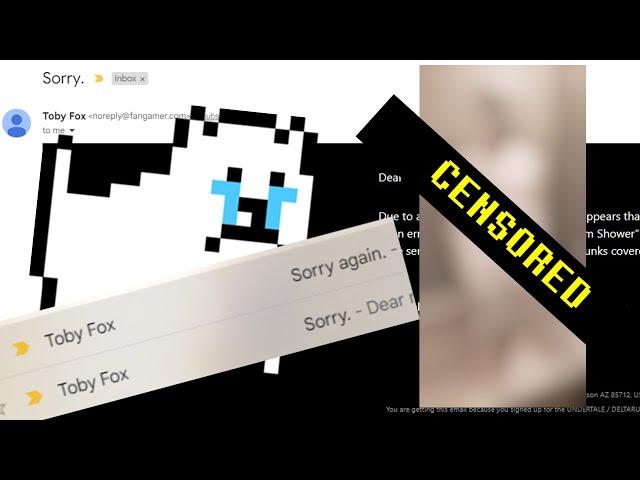 Toby Fox's Official Apology Letter (Undertale/Deltarune Newsletter)