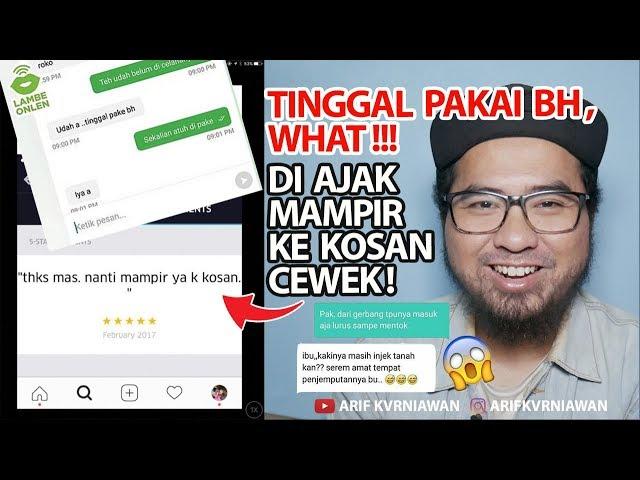 Chat OJEK ONLINE  di ajak ke KOSAN CEWEK, Ke Kuburan ,sampai Ketemu Mantan !