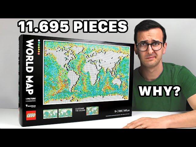 BIGGEST LEGO SET EVER!! -- LEGO ART 31203 WORLD MAP REVIEW