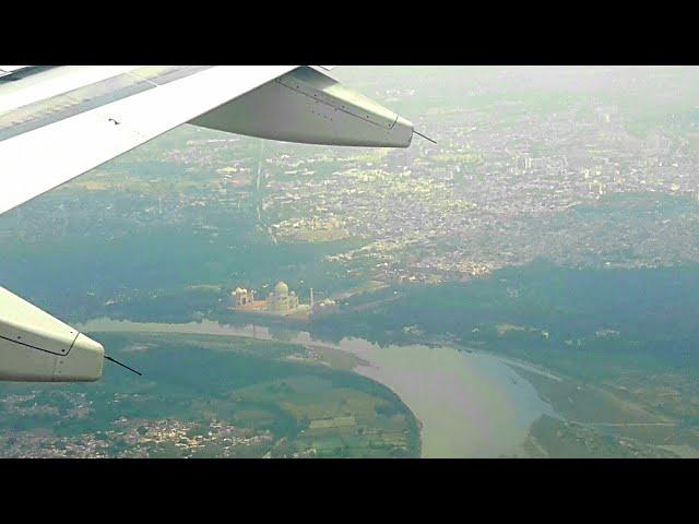 FLIGHT REPORT,Taj Mahal Special,View of Beautiful TAJ MAHAL from Flight,Air India A319