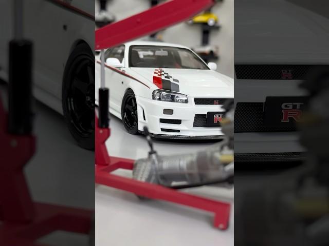 Nissan Skyline GT-R34 Nismo CRS Livery White Diecast Model Car Scale 1/18 New Colour Release ‼️