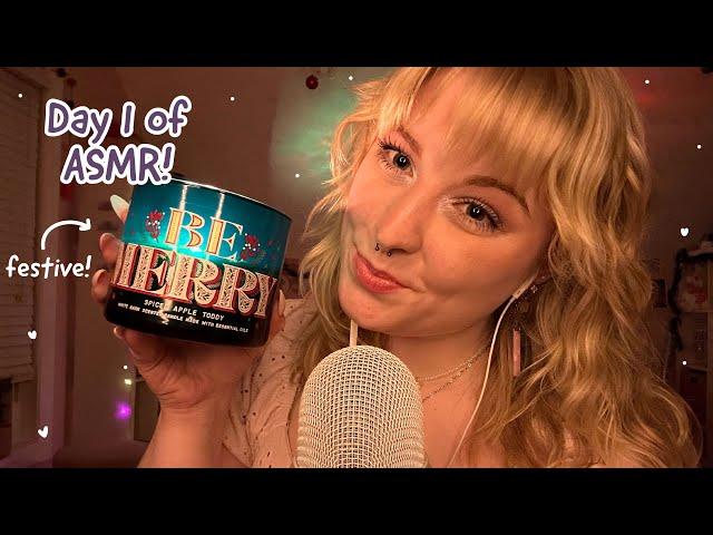 There’s Something in the Air… My ASMR Advent Calendar! Fast & Aggressive Holiday Triggers Day 1