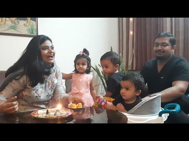 Dhreti Avyan Aahan First Rakhi | Family Rakhi Fun | Family Vlog #kids #rakshabandhan #family #fun