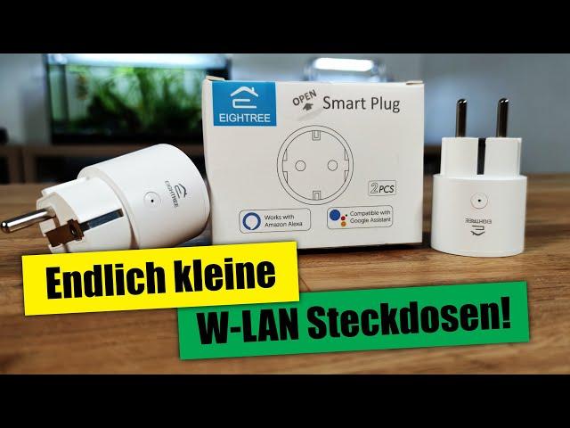 EIGHTREE smarte WiFi Steckdosen  Kleine W-LAN-Steckdosen mit Verbrauchsmessung!