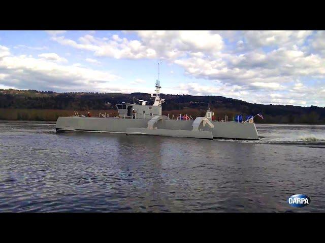 DARPA - Anti-Submarine Warfare Continuous Trail Unmanned Vessel Speed Testing [1080p]
