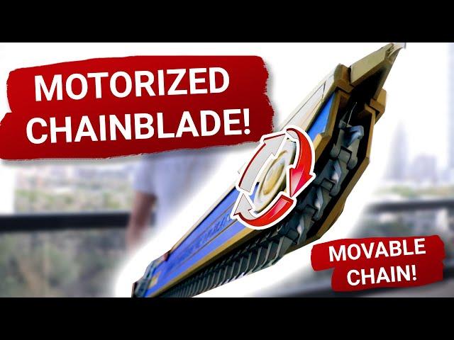  Chainblade is ready! Motorized sword with sound effect!