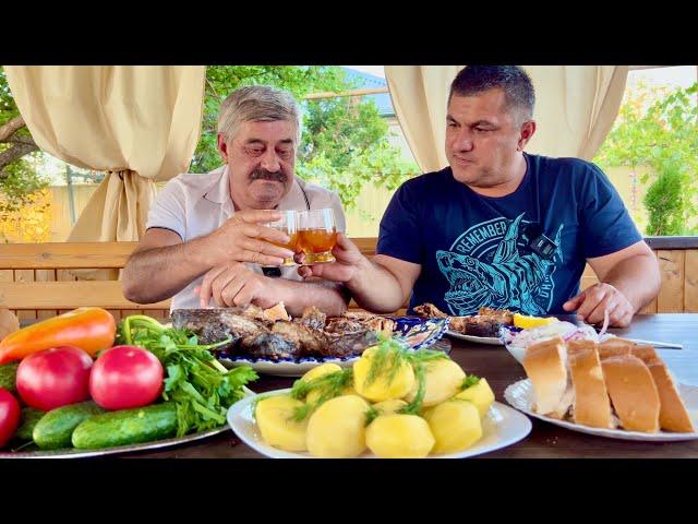 The Most Delicious Shashlik from Caught Fish for Dinner! Fishing in Astrakhan / Shashlik from fish