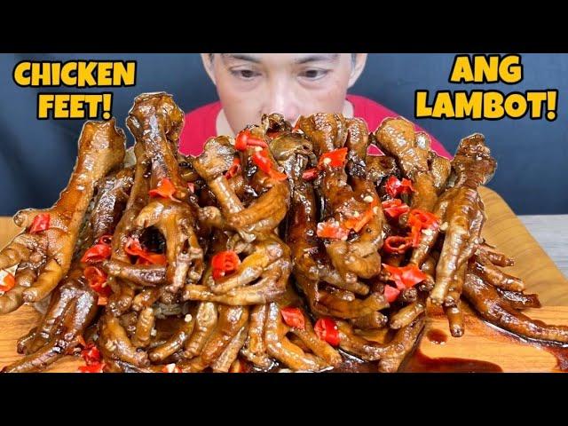 Spicy Chicken Feet Mukbang Asmr | Filipino Food Mukbang Philippines