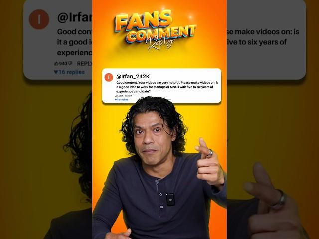 Startups or MNCs?!  Fans' Comments Reply! | Sidd Ahmed