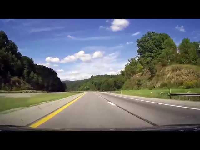 Driving along The Entire Length of the West Virginia Turnpike I77