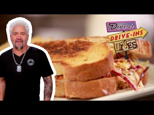 Guy Fieri Eats One MONSTER Pastrami Sandwich in Denver | Diners, Drive-Ins and Dives | Food Network