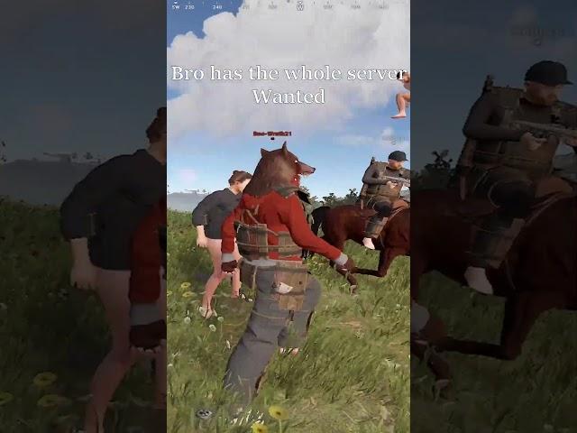 Bro has the whole server Wanted  #rust #gaming #funny #memes