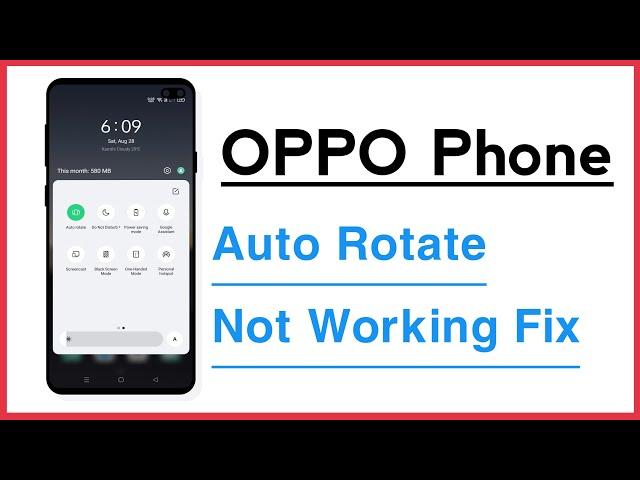 OPPO Phone Auto Rotate Not Working Problem Solve