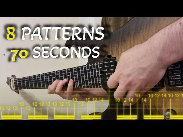 8 Shred Patterns in 70 Seconds (+TAB)