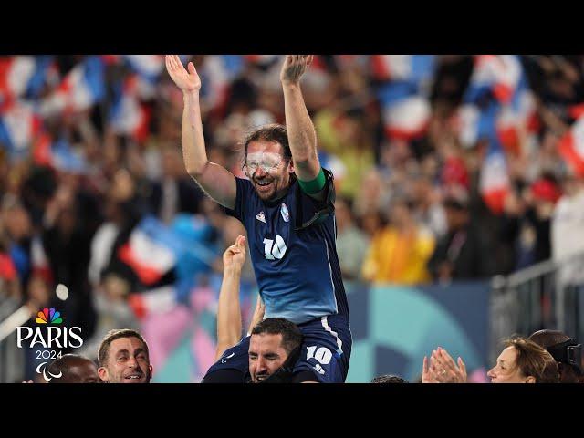 Penalties decide epic blind soccer gold medal match between France and Argentina | NBC Sports