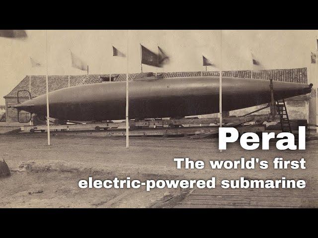 8th September 1888: Peral, the first electric-powered submarine, launched by the Spanish navy