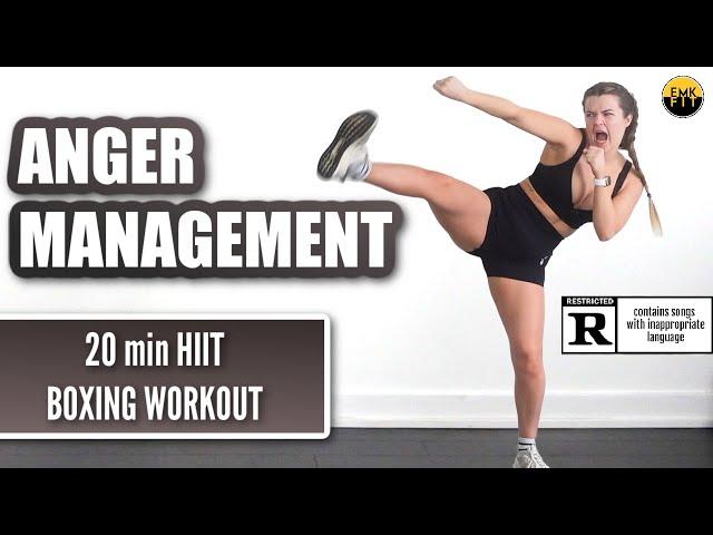 ANGRY BOXING HIIT WORKOUT-If you're in a bad mood... I got you.