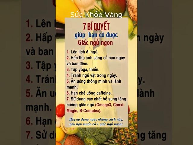Bí Quyết Giữ Gìn Sức Khỏe Toàn Diện | Sức khỏe vàng #ChămSócSứcKhỏe #BảoVệSứcKhỏe #SốngKhỏeMỗiNgày
