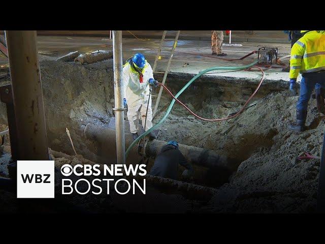 Water main break shuts down Boylston Street in Boston