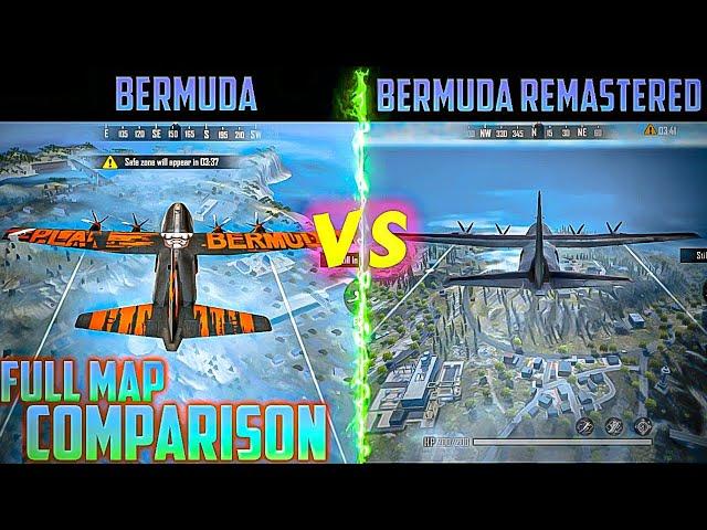 Full Maps Comparison Bermuda Vs  Bermuda Remastered || 24k Goldn - Mood (MODE RUOK FF, Apelapato999)