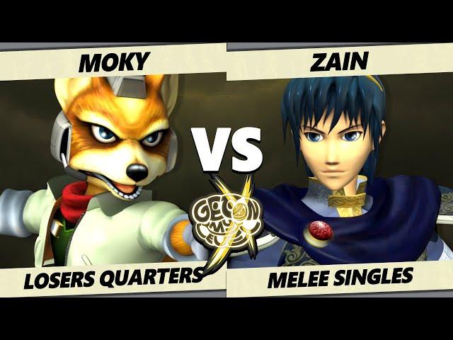 GOML X TOP 8 - moky (Fox) Vs. Zain (Marth) Smash Melee - SSBM