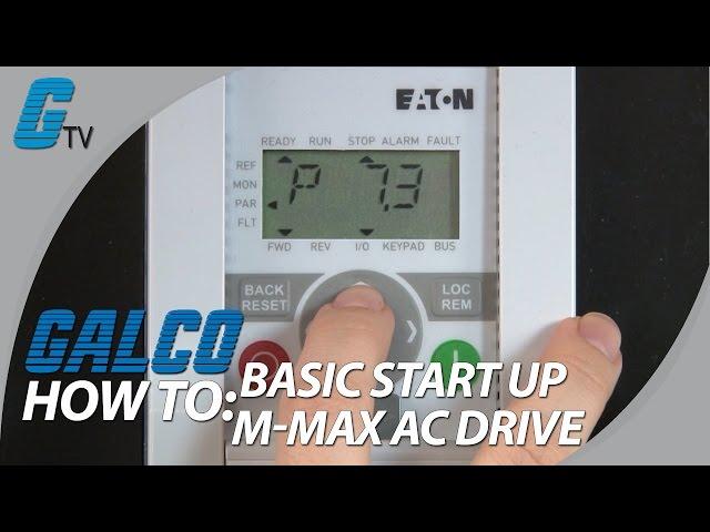 Eaton Cutler-Hammer M-Max AC Drive Basic Start-Up