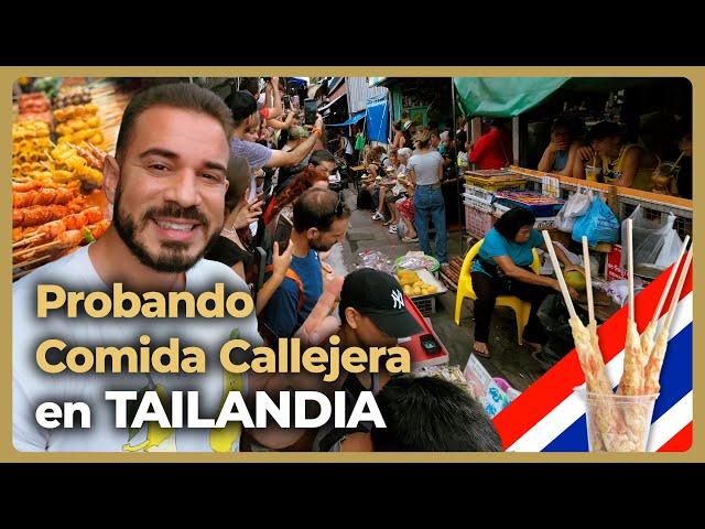 Probando COMIDA CALLEJERA en los FAMOSOS MERCADOS de TAILANDIA