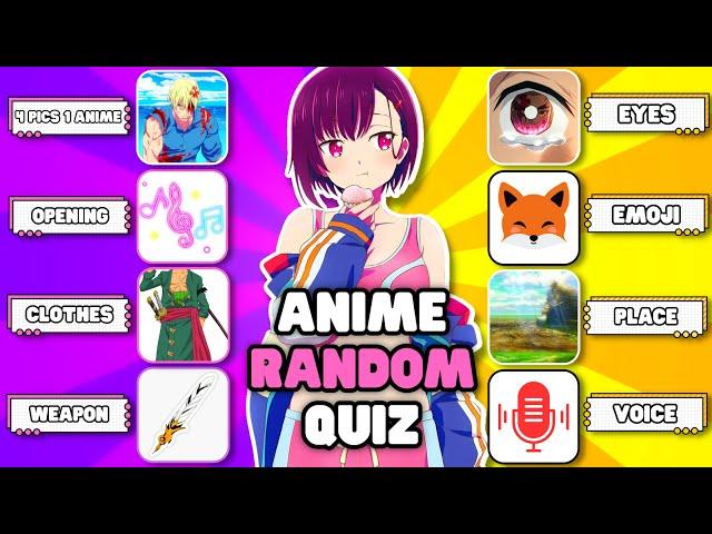 40 Anime Random Quiz ️ | The Ultimate Anime Quiz 