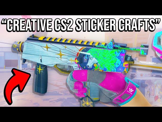 "look at these recent CS2 sticker crafts"