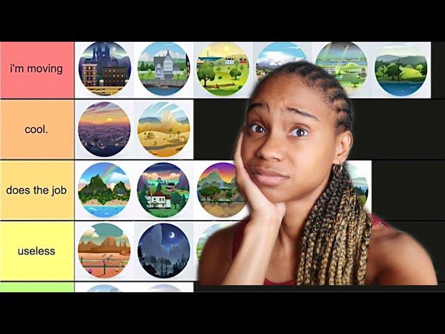 Ranking all the WORLDS in The Sims 4 ! WTF.......