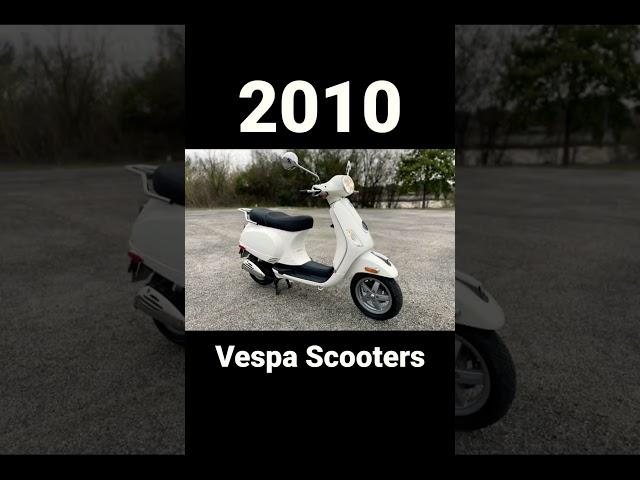 Evolution of Vespa Scooters (1946~2024)#shorts #viralvideo #evolution #vespa #scooter #youtube #2024