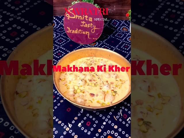 Navratri Bhog: MAKHANE KI KHEER Recipe #shorts #navratrispecial #shortsfeed #food #kheer