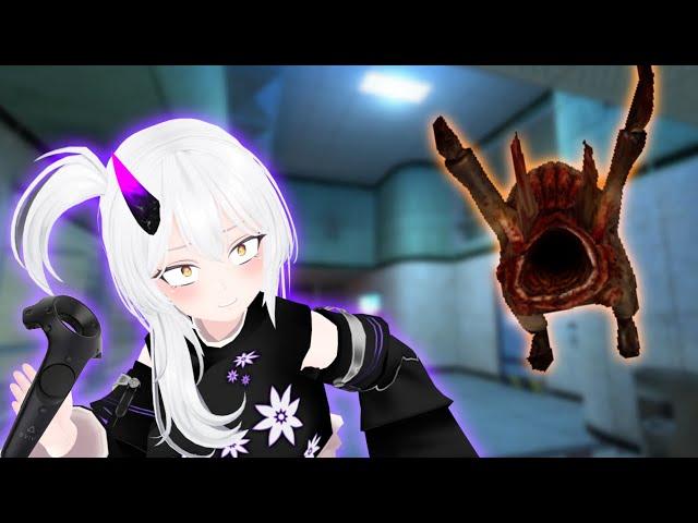 Horny vtuber being nonstop facehugged in VR Half Life
