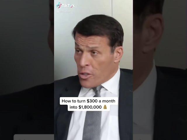 How to Turn $300 a Month into $1.8M #Shorts | Tony Robbins Finance & Motivation