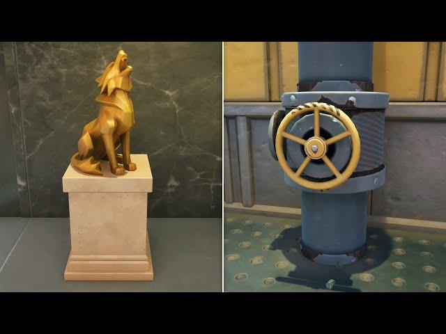 All Secret Vault Locations in Chapter 6 Season 2 - Fortnite (Statues & Pressure Valve Puzzles)