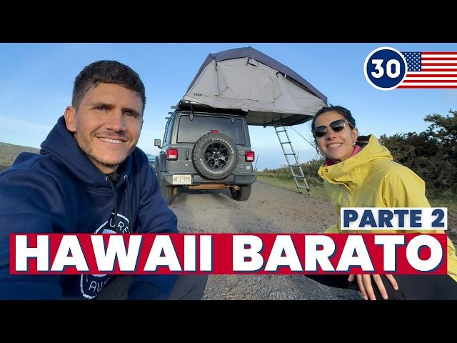 48 HOURS living in a JEEP in HAWAII  VAN LIFE in Maui (part 2/3)  USA - Ep.30