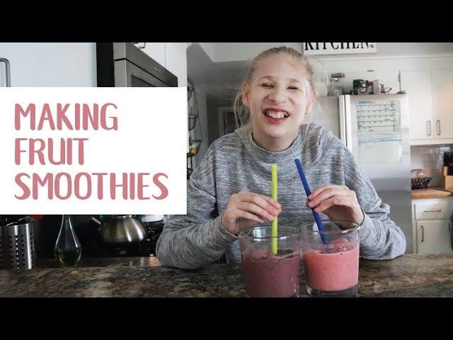 Making Fruit Smoothies - After School Snack