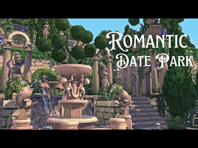 Romantic Date Park  Stopmotion BUILD in TheSims4  No CC