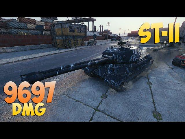 ST-II - 9 Kills 9.6K DMG - Almost a guide! - World Of Tanks