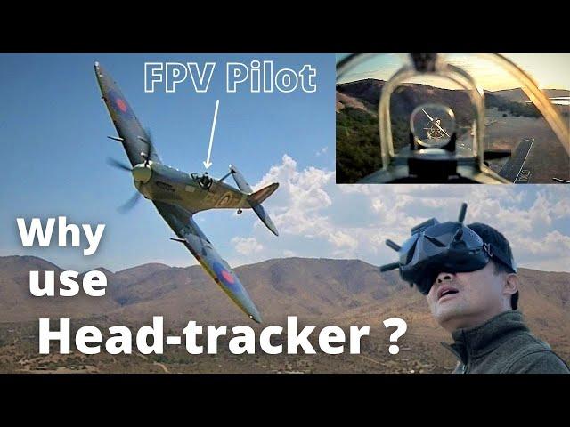 Head-tracking FPV Flying from RC Spitfire Cockpit