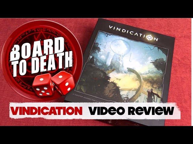 Vindication Board Game Video Review