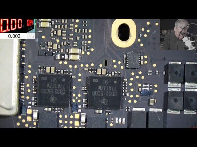 MacBook A1932 - no power after water damage - CD3215 chip replacement