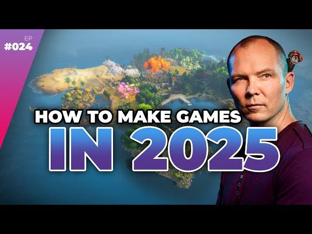 How To Make Indie Games In 2025 w/ Jonathan Blow  — Full Time Game Dev Podcast Ep. 024