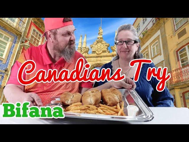 Canadians Try - Bifana ( Portuguese Sandwiches)