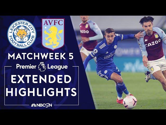 Leicester City v. Aston Villa | PREMIER LEAGUE HIGHLIGHTS | 10/18/2020 | NBC Sports