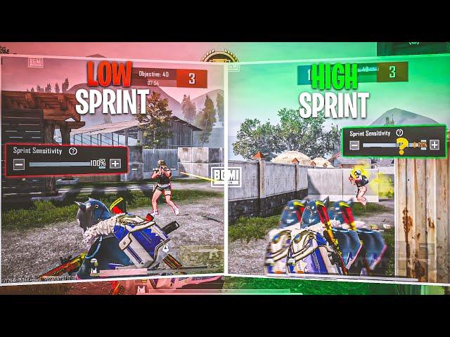 Best Sprint SensitivitySprint Sensitivity Guide For Fast MovementBgmi/Pubgm 2023