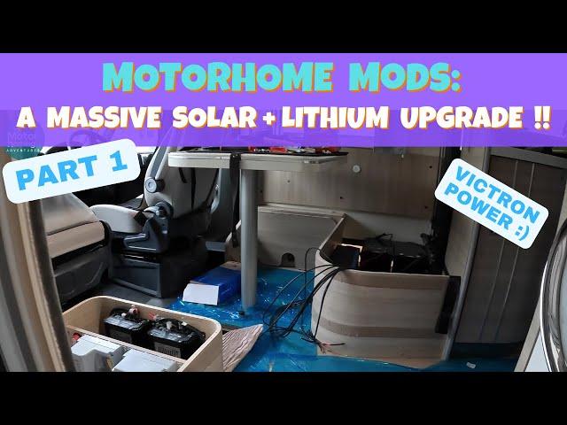 Motorhome Mods: A massive solar and lithium upgrade for off-grid power !! #MACSUK