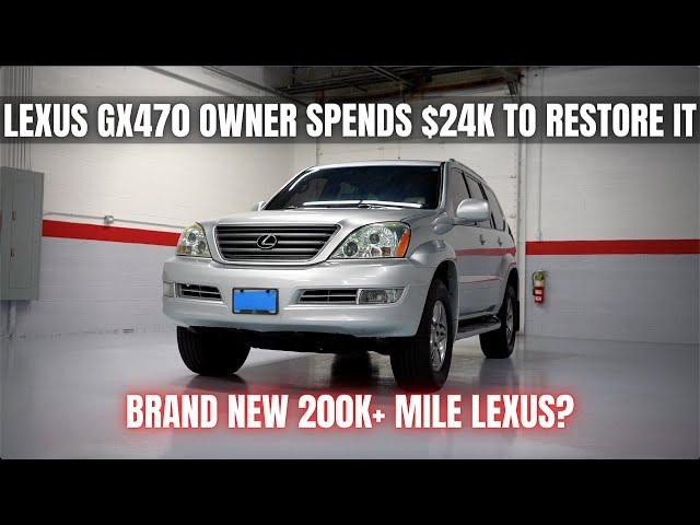 Lexus GX470 Owner Spends $24K to Restore It! This is THE Cleanest One You'll Ever See!