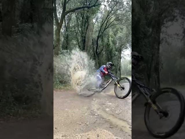 MTB Mud Slide Fun! 